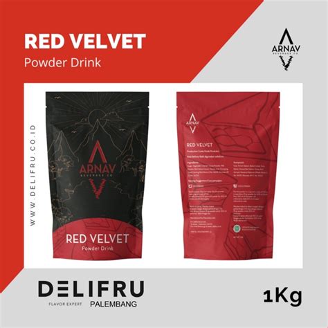 Jual Arnav Powder Drink Red Velvet Bubuk Minuman Red Velvet Premium 1