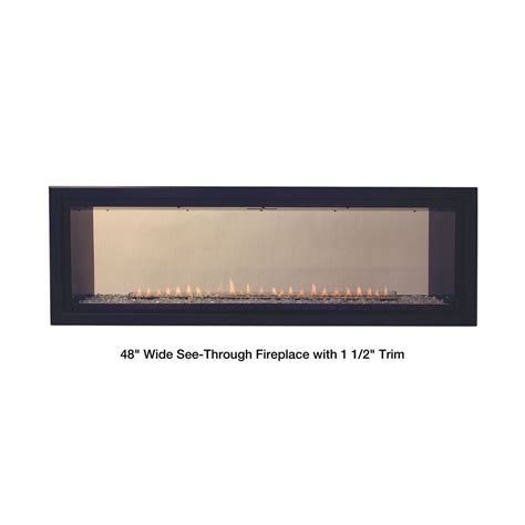 Empire Boulevard 48 Inch Linear Vent Free See Thru Gas Fireplace