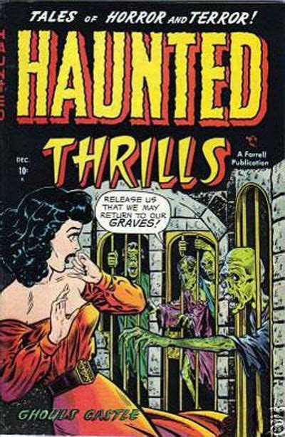 Cover For Haunted Thrills Farrell 1952 Series 4 Scary Comics