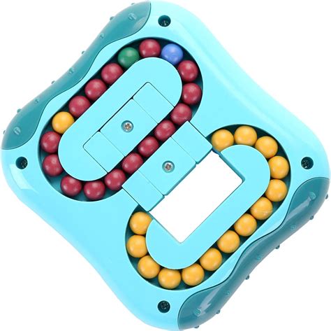 Caleqi Decompression Rotating Magic Bean Cube Toys Square Rotating Small Beads Magic Cube