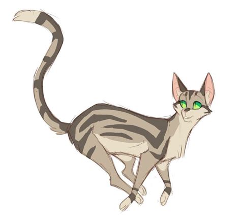 A Drawing Of A Cat With Green Eyes