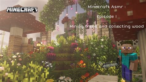 Minecraft Asmr Episode Mining Trees Youtube