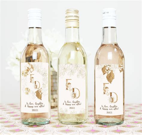 Mini Wine Bottles Wedding Fall Wedding Favors Wedding Etsy