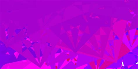 Dark Purple Pink Vector Background With Polygonal Forms 7377068