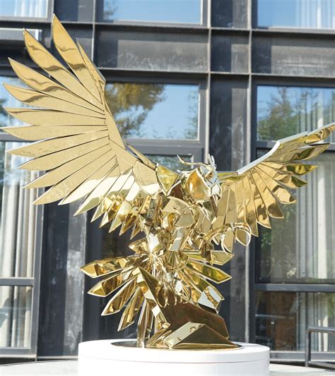 Gold Falcon_Sino Sculpture Group Beijing, Custom stainlesss steel ...