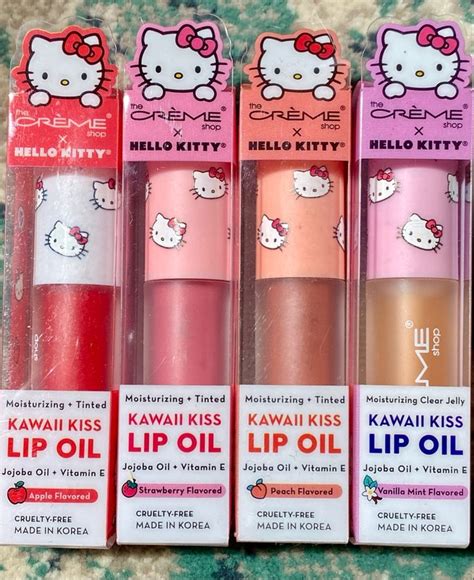 Hello Kitty x Crème shop lip oils Hello kitty makeup Hello kitty