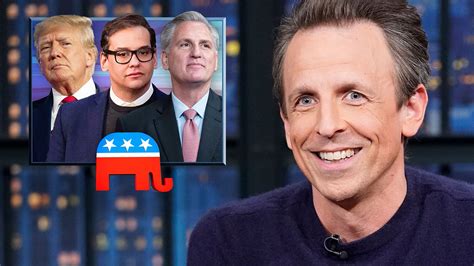 Watch Late Night With Seth Meyers Highlight Santos And Trump Scandals Keep Getting Worse For