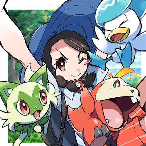 Juliana Sprigatito Fuecoco And Quaxly Pokemon And 1 More Drawn By