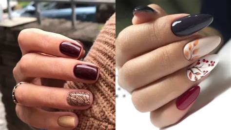 Nail art ongles courts en 50 idées tendance pour l automne