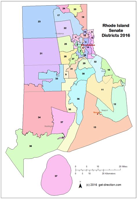 Map Of Rhode Island Senate Districts 2016