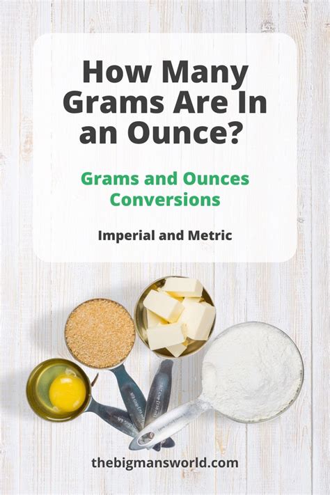 How Many Grams In An Ounce Conversion Guide The Big Man S World