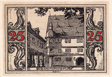 25 Pfennig Arnstadt Notables And Sights Series Issue 6