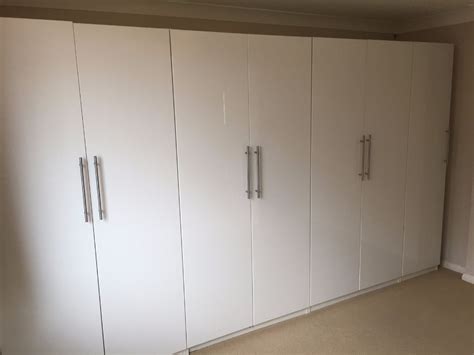 Ikea Pax High Gloss White Wardrobes In Excellent Condition Includes