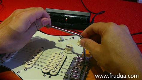 How To Set Up A Strat Floating Tremolo Two Pivots Tremolo Whammy Bar Youtube