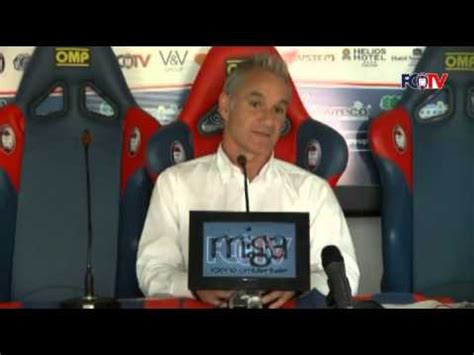 Palermo Crotone Massimo Drago In Conferenza F C Crotone