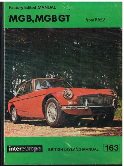 Mg Mgb Roadster Gt Coupe Owners Workshop Manual