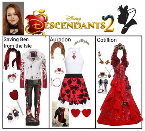 Descendants 2 ~ Queenie Hearts Outfit Shoplook In 2024 Descendants Clothes Outfits Disney