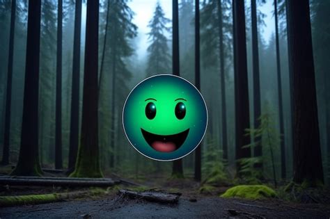 Premium Ai Image 3d Emoji Advocating Climate Action In A Forest Setting