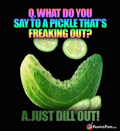 Pickle Jokes Cucumber Humor Pickled Puns Painfulpuns