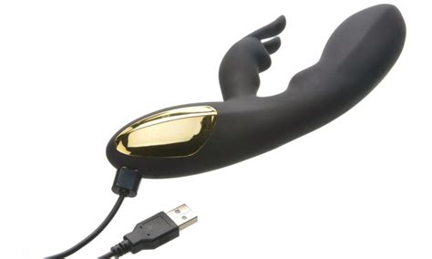 Adam And Eve The Midnight Silicone Rabbit Vibrator Groupon