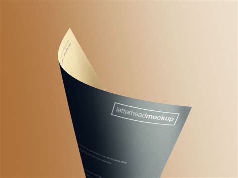 Free A Letterhead Paper Mockup Psd Psfreebies