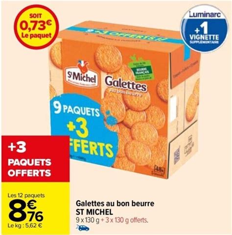 Promo Galettes Au Bon Beurre St Michel Chez Carrefour Drive