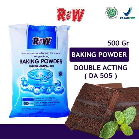 Jual Baking Powder Double Acting DA 505 Pengembang Kue Rajawali R W 500