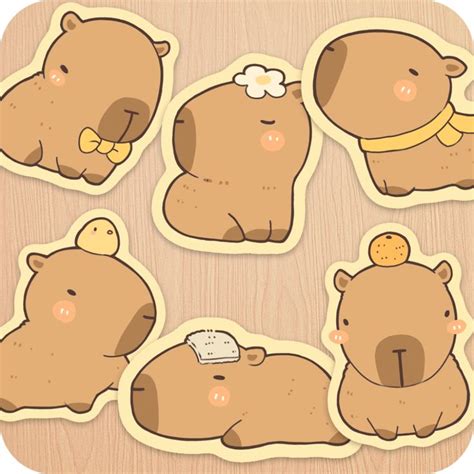 Capybara Sticker Pack Capybara Cute Doodle Art Cute Drawings