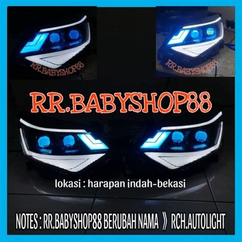 Jual Paket Headlamp Custom Sigra Calya Facelift Double Projector Dan