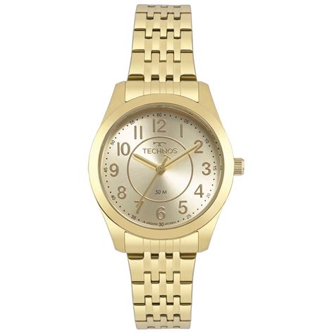 RELÓGIO TECHNOS FEMININO BOUTIQUE DOURADO 2035MFTS 4X Dourado