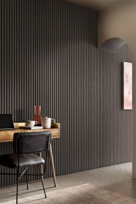 Slatwall Smoked Oak Acoustic Panel Naturewall Slat Wall Wood Panel