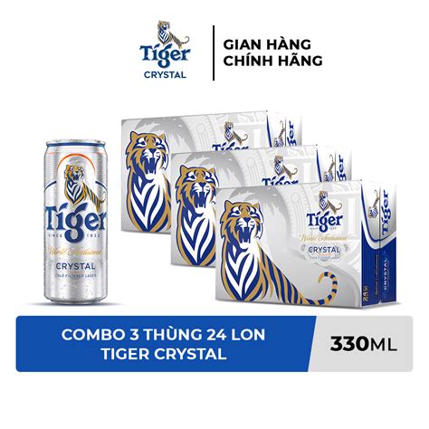 N Ng C N Combo Th Ng Lon Bia Tiger Crystal Ml Lon