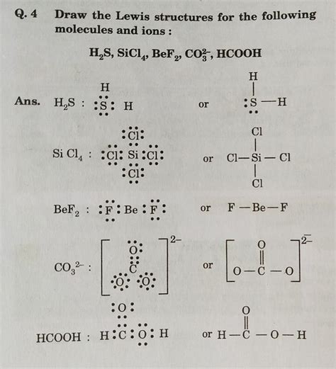 Draw Lewis Structures For The Following Molecules Nf