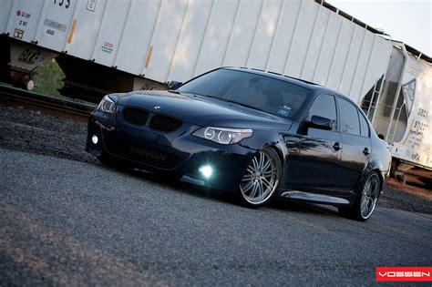 A Whole New Look Of Navy Blue Bmw 5 Series With Blacked Out Grille — Gallery