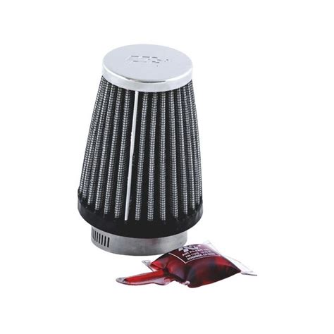 K N Universal Round Tapered Air Filter Chrome End Cap RC 1290