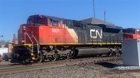 CSX B770 19 With CN Power YouTube