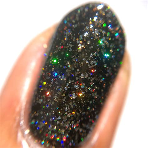 Onyx - Holographic Glitter Indie Nail Polish by Cupcake Polish