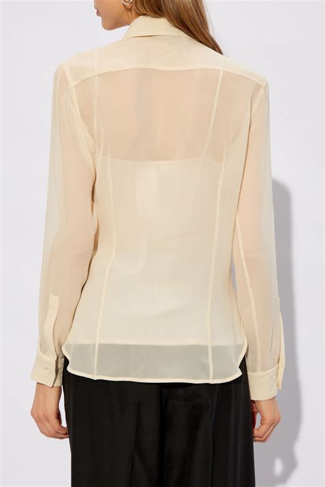 Cream Transparent Blouse Vangolia Max Mara Vitkac Germany