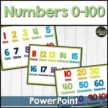 PowerPoint For Spanish Numbers Vocabulary By The Spanish Brew TpT