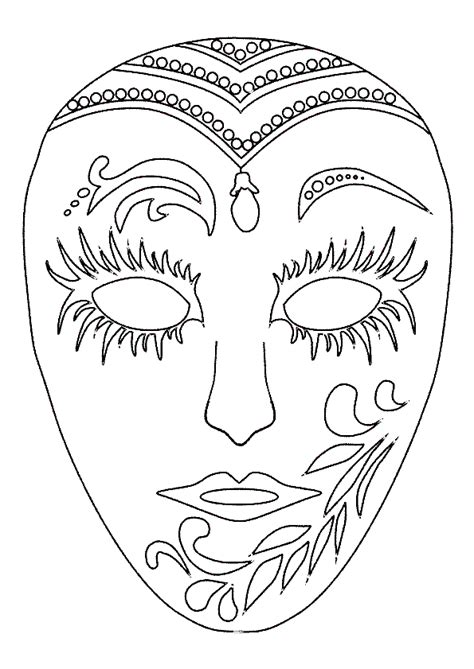 Coloriage Masque Carnaval Sur Hugolescargot