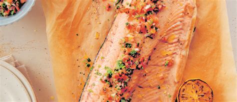 Recipe: Wild Salmon Bake with Sauce Vierge - West Coast Food