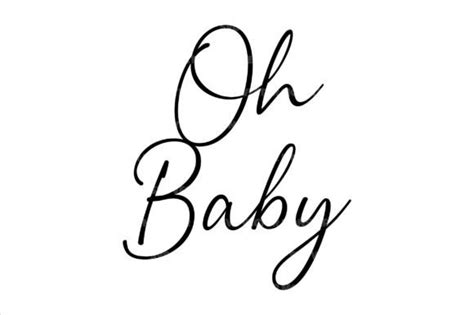 Oh Baby Svg Cut File Graphic By Svgvectormonster · Creative Fabrica