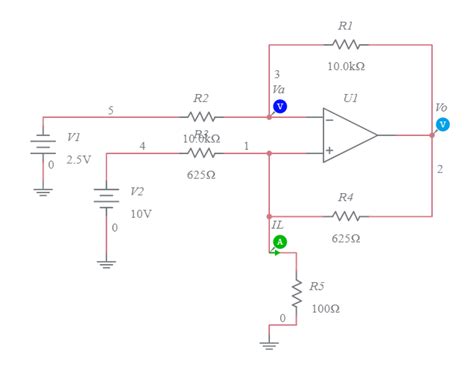 Voltage To Current Converter Ma Multisim Live