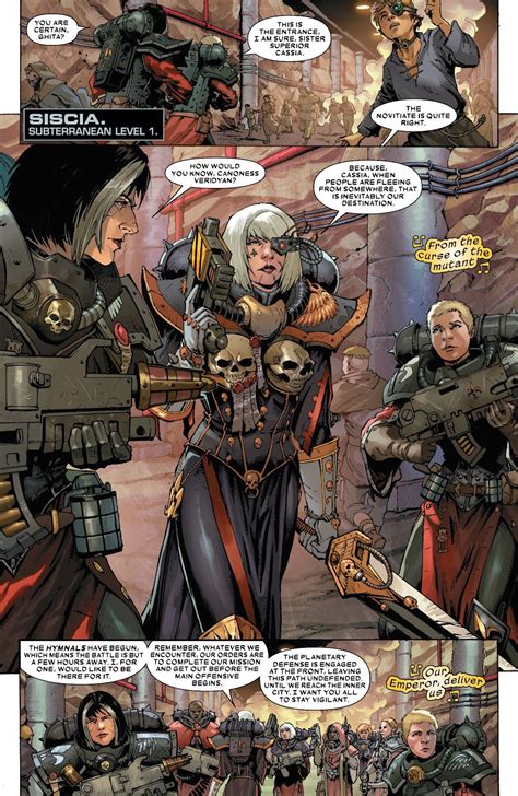 Warhammer 40k Sisters Of Battle Comic Is Stuck In The Game’s Past Kaiju Gaming