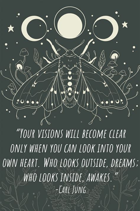 Your Visions Will Become Clear Carl Jung Quote 4 X 6 Print Lavender