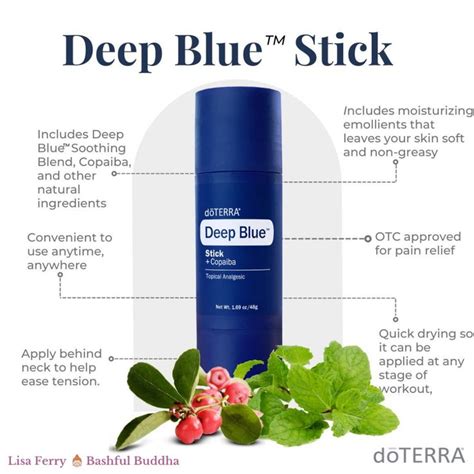 Deep Blue Stick Delivers Temporary Relief To Aches And Pains It Is