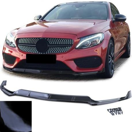 Prednji Lip Branika Crni Sjaj Za Mercedes C Class W205 S205 14 18