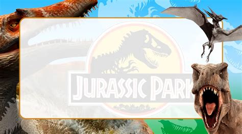 Jurassic Park Etiqueta Escolar Para Imprimir Imagem Legal