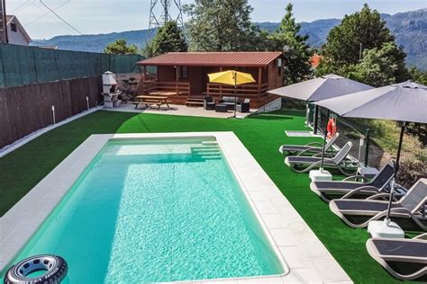 Bungalow T2 piscina privada e vista para o Rio Top Gerês