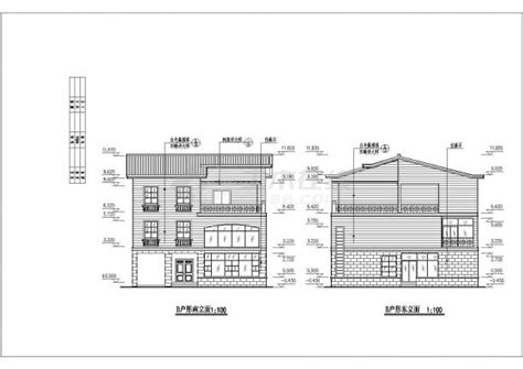 某地区现代豪华私人别墅建筑全套施工设计方案cad图纸别墅建筑土木在线